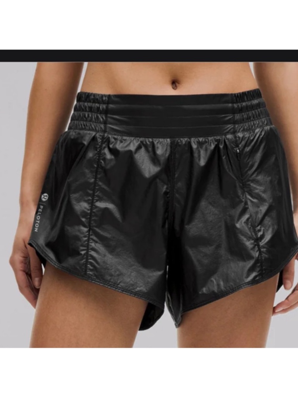 NWT Lululemon Hotty Hot High-Rise Lined Short 4" Matte Sheen peloton 6 8 - Picture 2 of 3